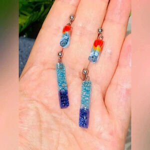 🌺Handmade  earrings. Unisex 🌺